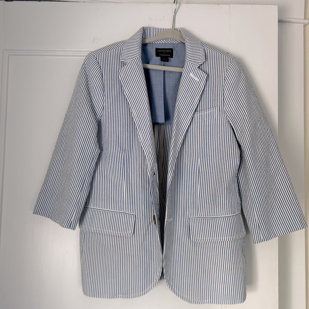 Crew cuts seersucker blazer